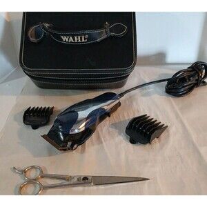 Vintage Wahl Profesional Sterling 4 Clippers With Accessories-Case TESTED WORKS